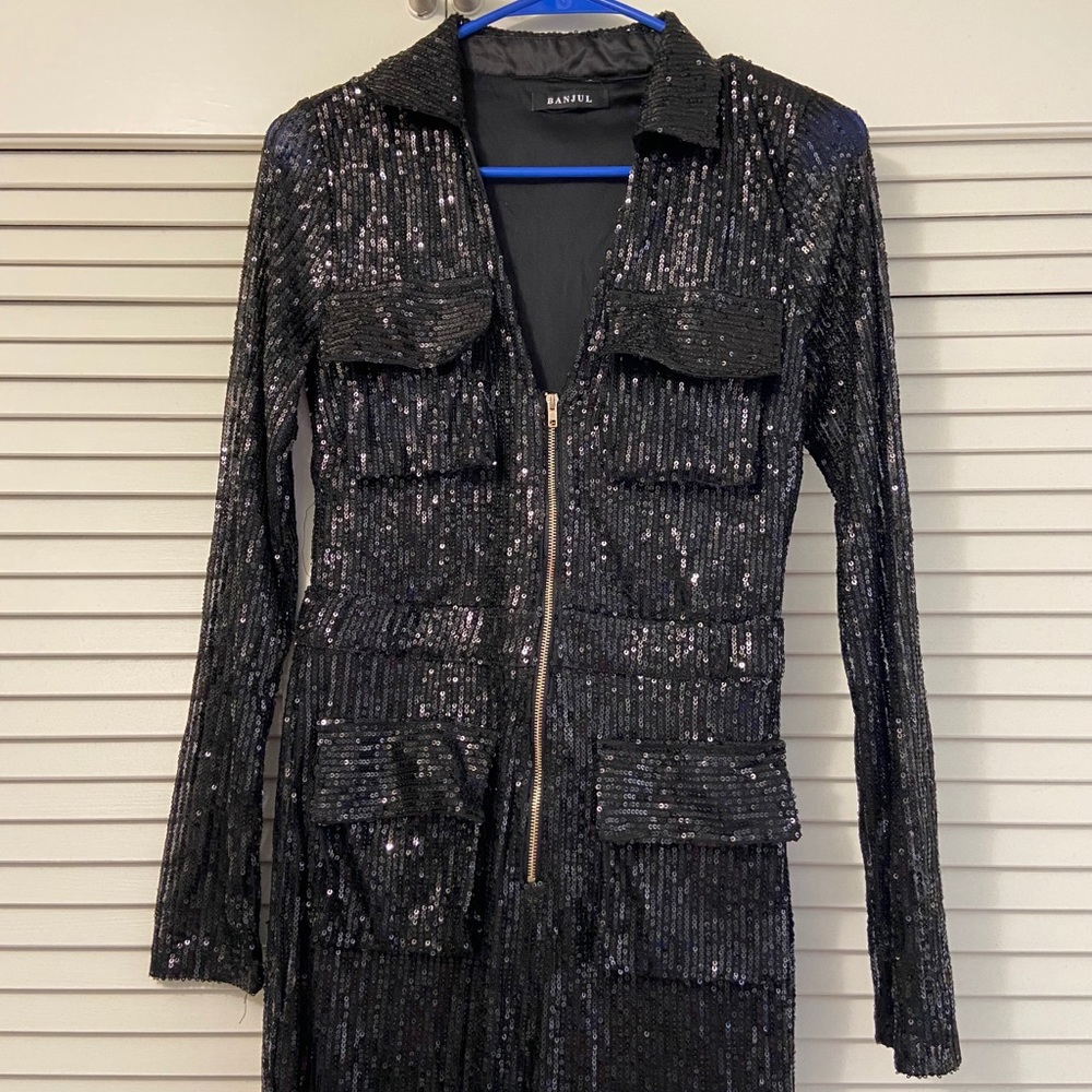 Black Sequence Jumper